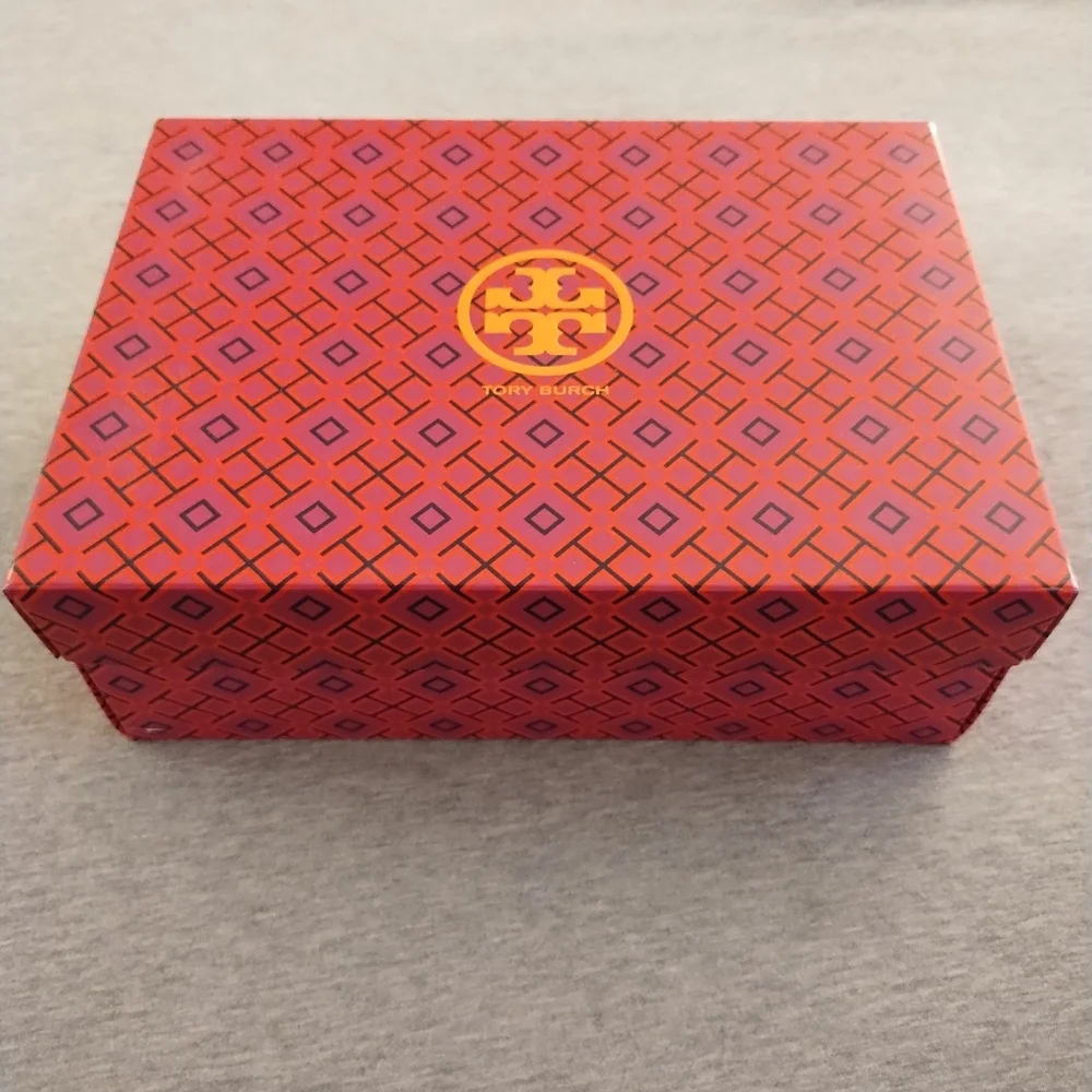 Tory Burch Shoe Box With Bold Geometric Design - Empty